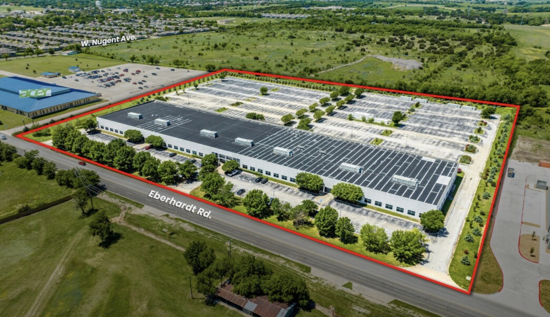1600 Eberhardt Rd aerial view